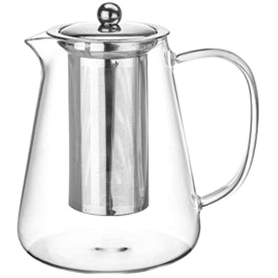 Chaleira 950ml De Vidro Borossilicato Com Infusor